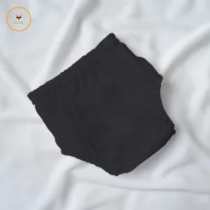 Black Cotton Baby Pant
