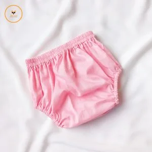 Pastel Pink Cotton Baby Pant