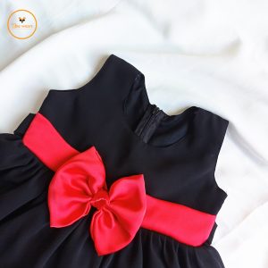 Black Georgette Girl’s Party Dress
