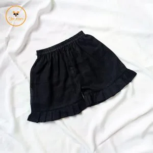 Black Cotton Baby Pant