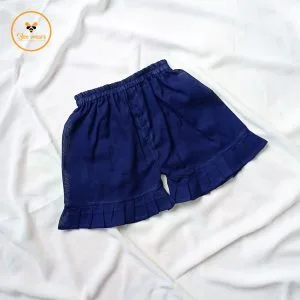 Deep Blue Cotton Baby Pant