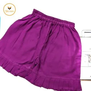 Purple Color Color Cotton Baby Pant