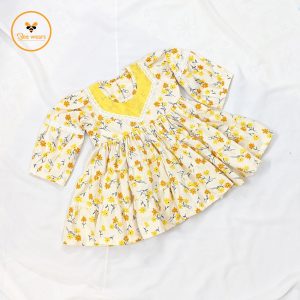 Floral Printed Cotton Baby Dress