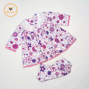 Full Sleeve Cotton Fabric Baby Dress/Pajama