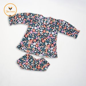 Floral  Printed Full Sleeve Cotton Baby Nima Set