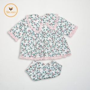Full Sleeve Cotton Fabric Baby Dress/Pajama
