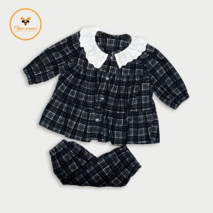Full Sleeve Flannel Fabric Baby Dress/Pajama