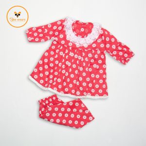 Full Sleeve Cotton Fabric Baby Dress/Pajama