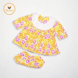 Full Sleeve Cotton Fabric Baby Dress/Pajama