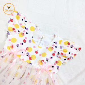 Soft Alex Fabric Printed Girl’s Party Dress