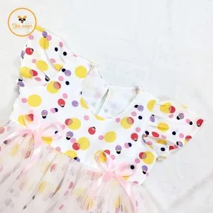 Soft Alex Fabric Printed Girl’s Party Dress