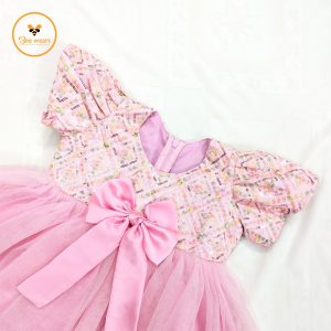 Baby Pink Color Girl’s Party Dress