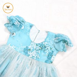 Soft Century Fabric Printed Girl’s Party Dress