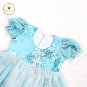 Soft Century Fabric Printed Girl’s Party Dress