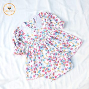 Full Sleeve Cotton Fabric Baby Dress/Pajama