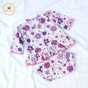 Floral Printed Full Sleeve Cotton Baby Nima Set
