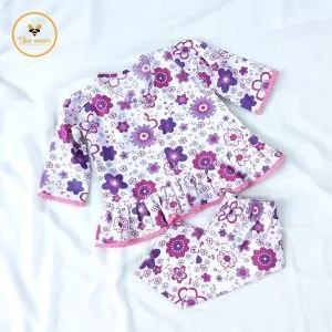 Floral Printed Full Sleeve Cotton Baby Nima Set