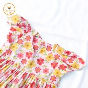 Floral Printed Cotton Baby Dress