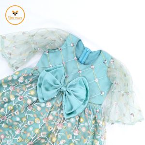 Net Fabric Girl’s Party Dress