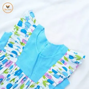 Floral Printed Cotton Baby Dress