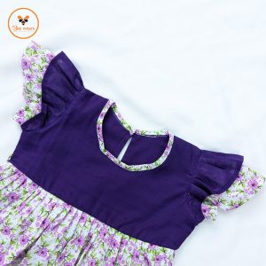 Floral Printed Cotton Baby Dress
