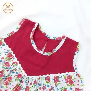 Floral Printed Cotton Baby Dress