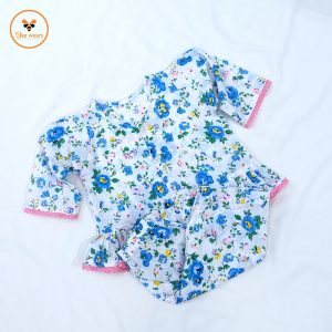 Colorful Printed Cotton Nima/Pant Set
