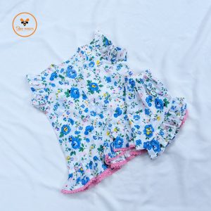 Colorful Printed Cotton Nima/Pant Set