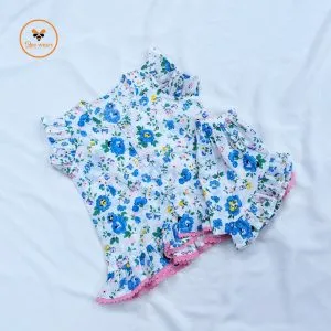 Colorful Printed Cotton Nima/Pant Set
