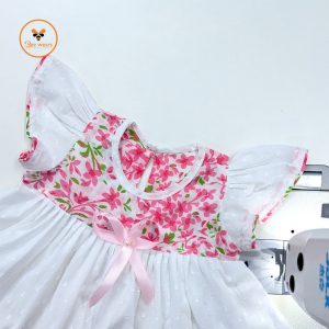 Floral Printed Cotton Baby Dress