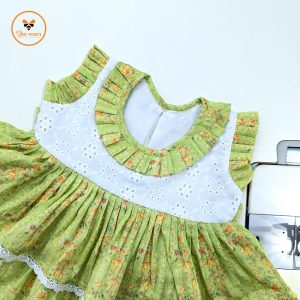 Floral Printed Cotton Baby Dress