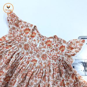 Floral Printed Cotton Baby Dress