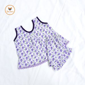 Colorful Printed Cotton Nima/Pant Set