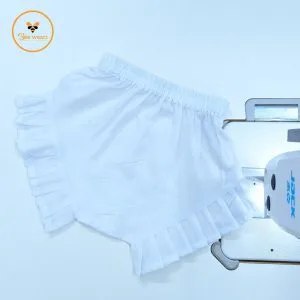 White Cotton Baby Pant