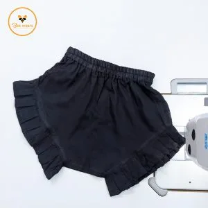 Black Cotton Baby Pant