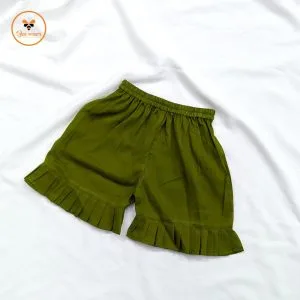 Olive Color Cotton Baby Pant