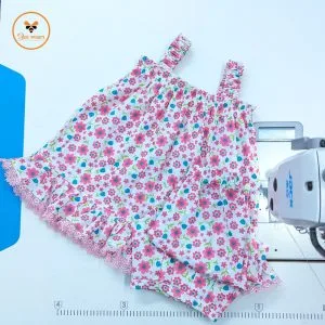 Colorful Printed Cotton Nima/Pant Set