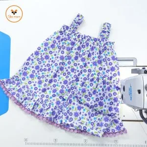 Colorful Printed Cotton Nima/Pant Set