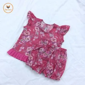 Colorful Printed Cotton Nima/Pant Set- Digital Print