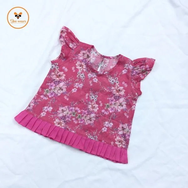 Colorful Printed Cotton Nima/Pant Set- Digital Print - Image 3