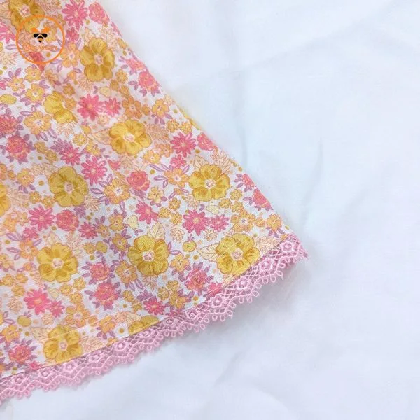 Floral Printed Slab Cotton Baby Dress - Image 3