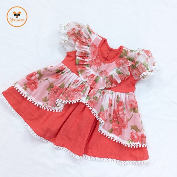 Rosy Ruffle Princess Dress - Image 4