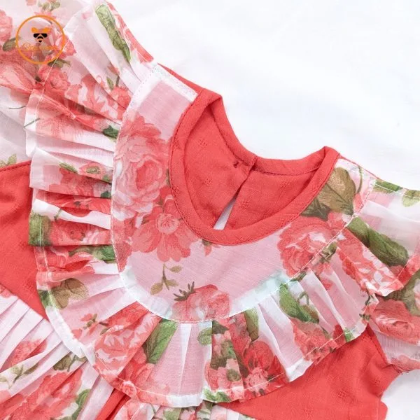 Rosy Ruffle Princess Dress - Image 2