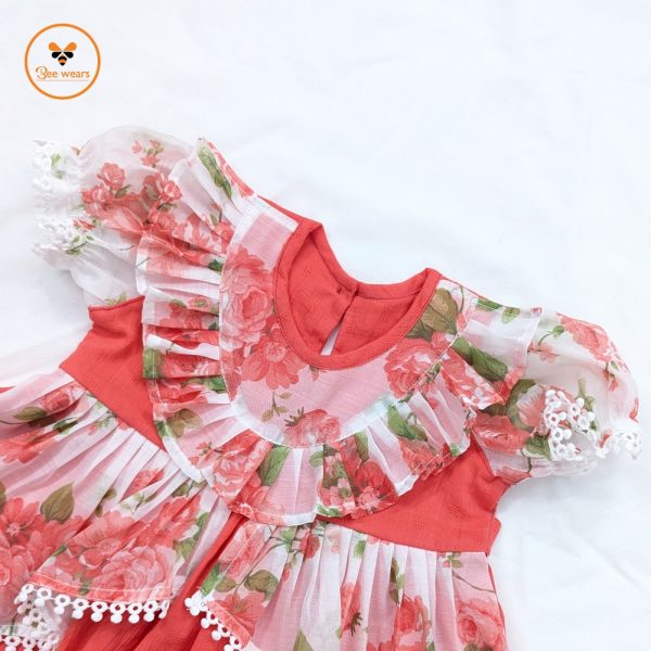 Rosy Ruffle Princess Dress