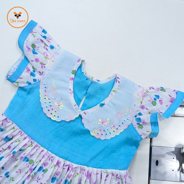 Floral Printed Cotton Baby Dress