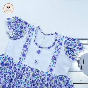 Floral Printed Cotton Baby Dress