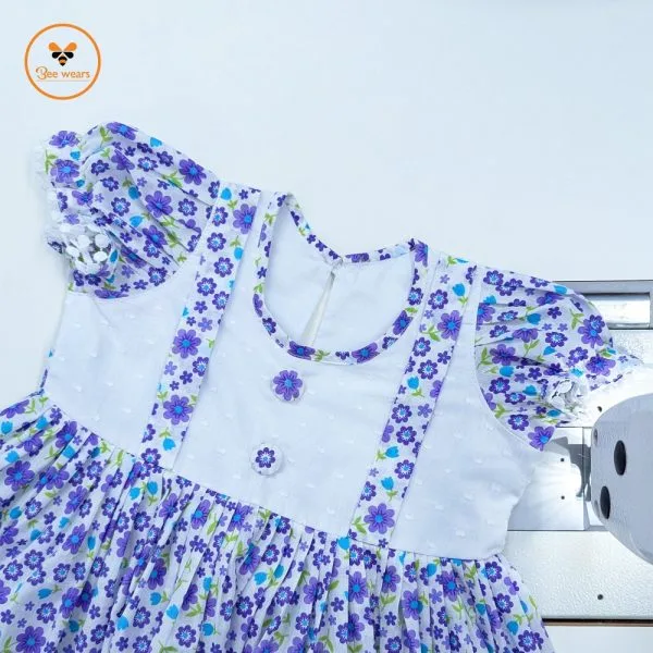 Floral Printed Cotton Baby Dress