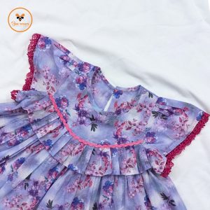 Floral Printed Cotton Baby Dress