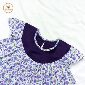 Floral Printed Cotton Baby Dress