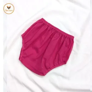 Burnt Pink Color Cotton Baby Pant